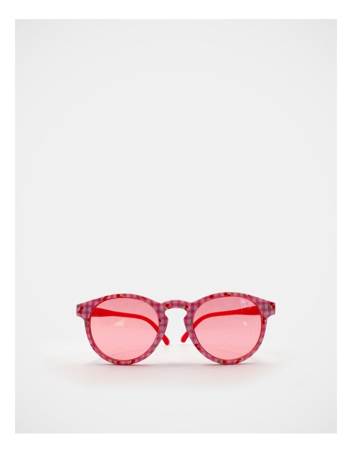 Gingham Cherry Fashion Glasses in Multi