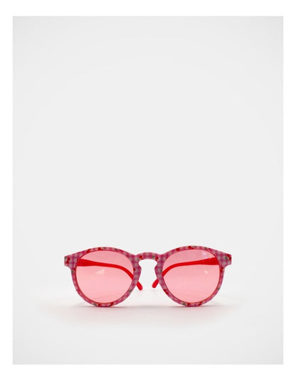 Gingham Cherry Fashion Glasses in Multi
