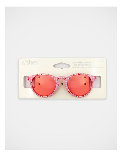 Gingham Cherry Fashion Glasses in Multi