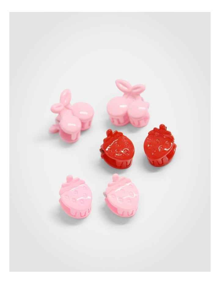 Cherry Mini Claw 6 Pack in Multi