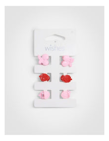 Cherry Mini Claw 6 Pack in Multi