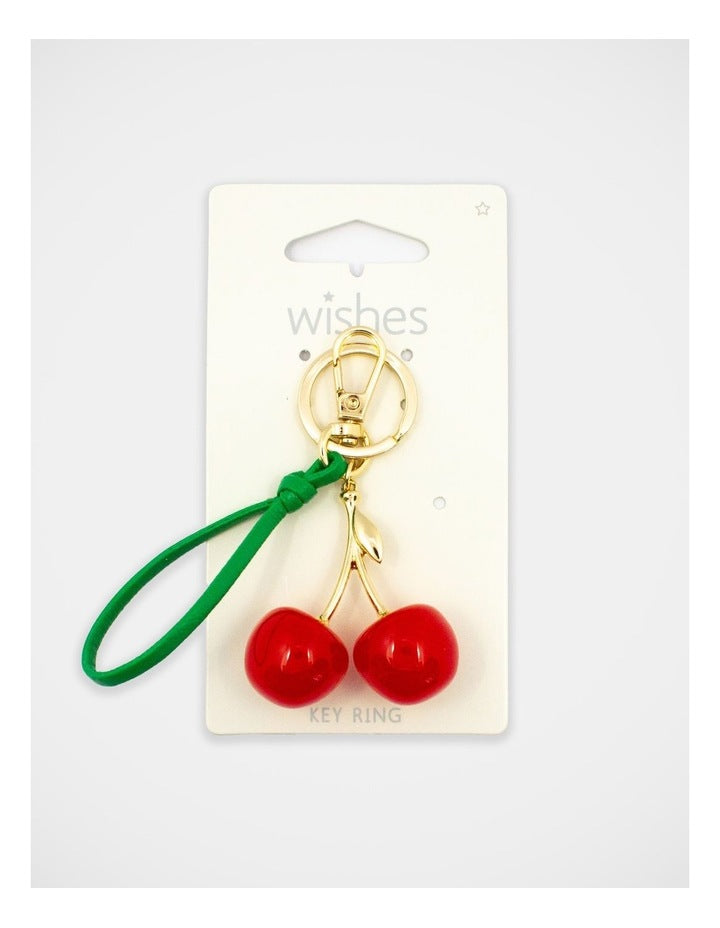 Cherry Keyring in Multi