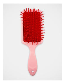 Gingham Cherry Printed Hairbrush in Multi
