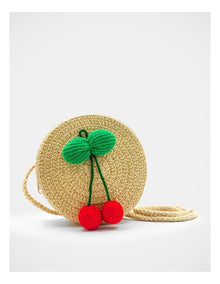 Round Cherry Cross Body Bag in Multi