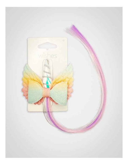 Unicorn Faux Hair Clip in Multi