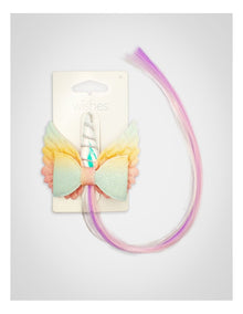 Unicorn Faux Hair Clip in Multi
