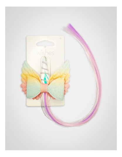 Unicorn Faux Hair Clip in Multi