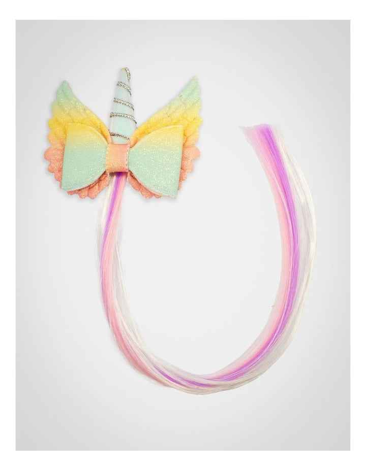 Unicorn Faux Hair Clip in Multi