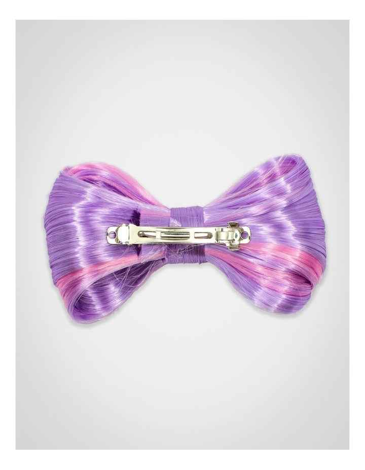 Bow Faux Hair Clip in Purple/Pink