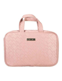 Malta Woven Hanging Fold-Out Bag in Rose