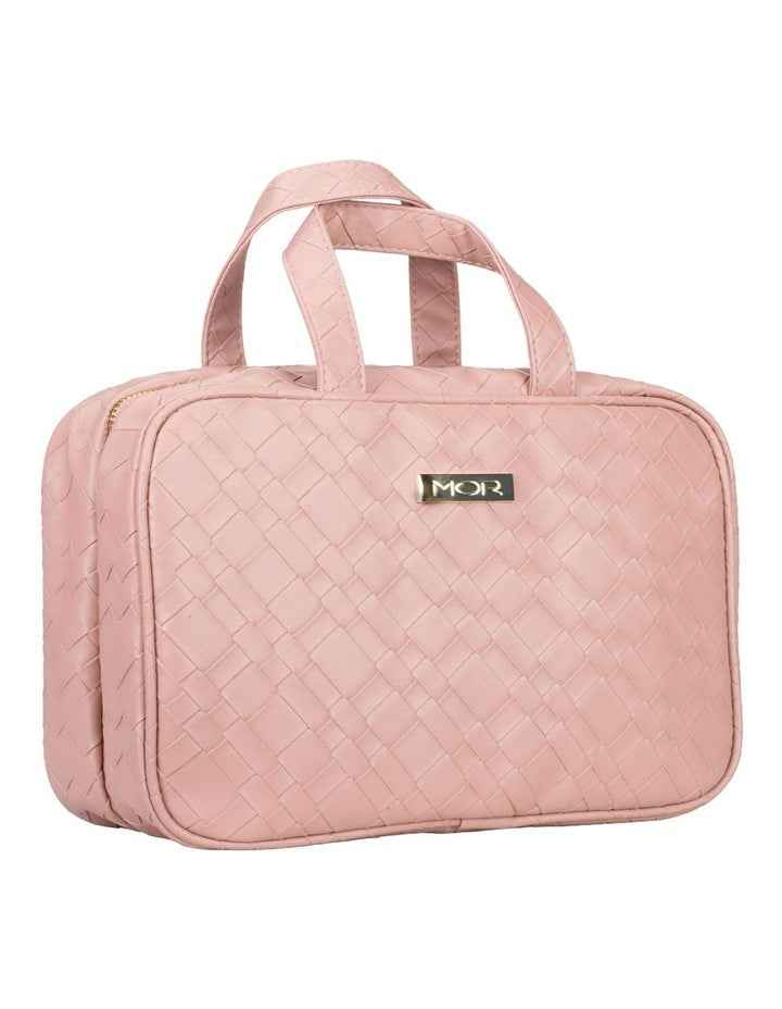 Malta Woven Hanging Fold-Out Bag in Rose