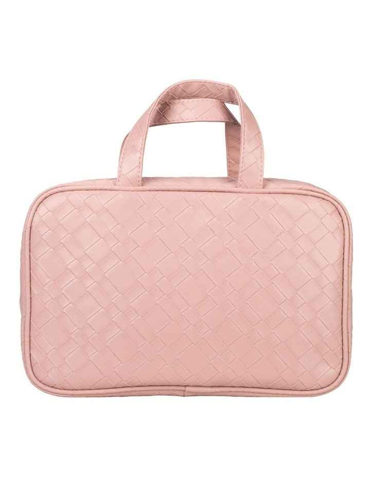 Malta Woven Hanging Fold-Out Bag in Rose
