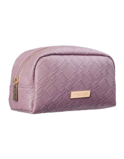 Capri Beauty Pouch in Woven Rose
