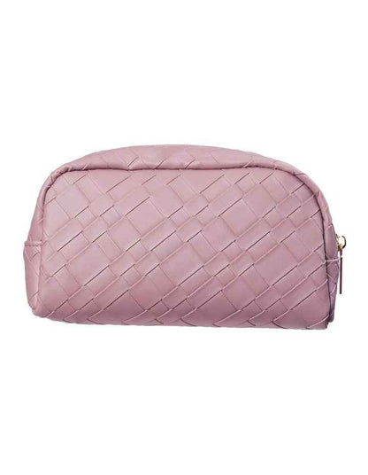 Capri Beauty Pouch in Woven Rose