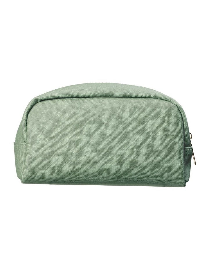 Capri Beauty Pouch in Textured Sage