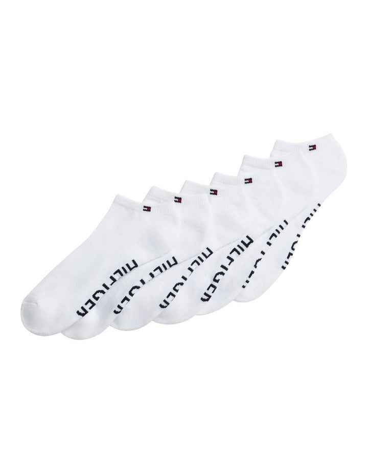 Athletic No Show Sport Socks 6-Pack in White