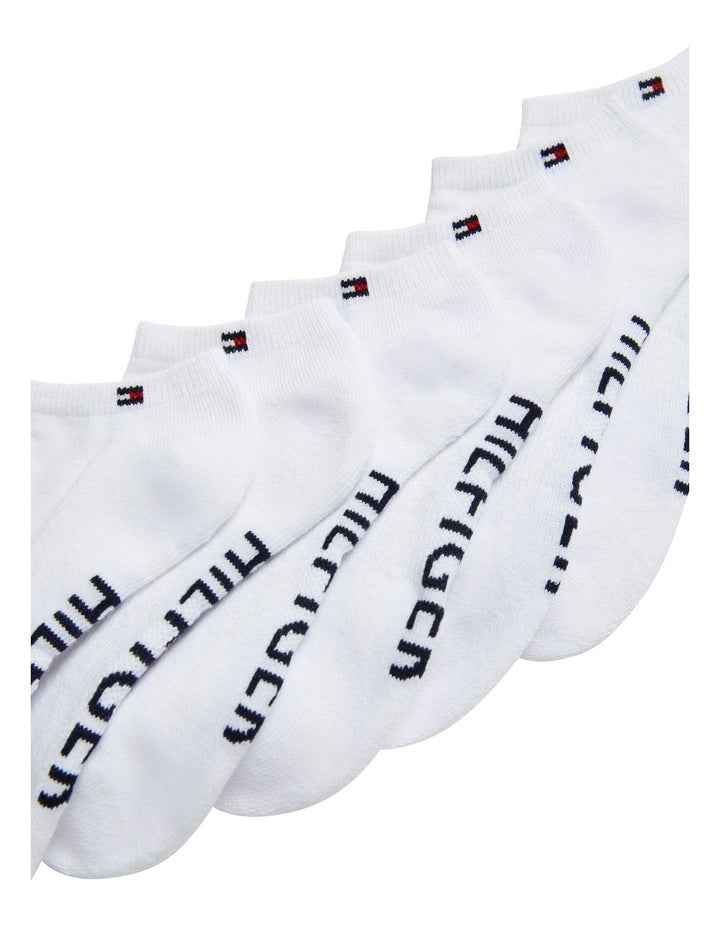 Athletic No Show Sport Socks 6-Pack in White