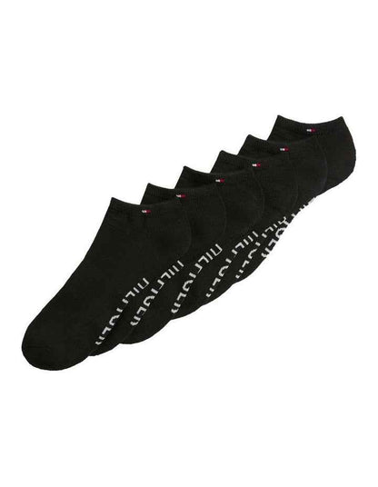 Athletic No Show Sport Socks 6-Pack in Black