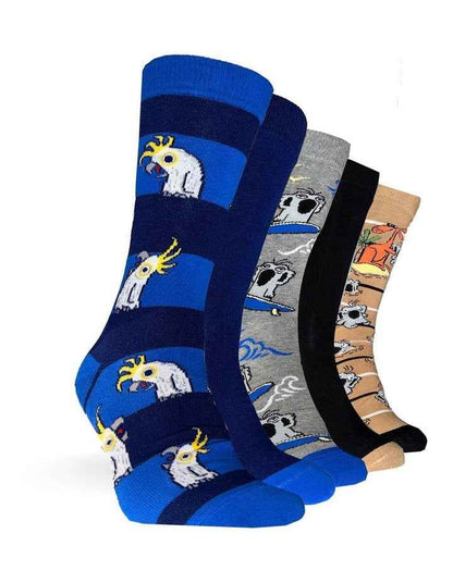 Summer Animals Socks Pack Of 5 in Multi