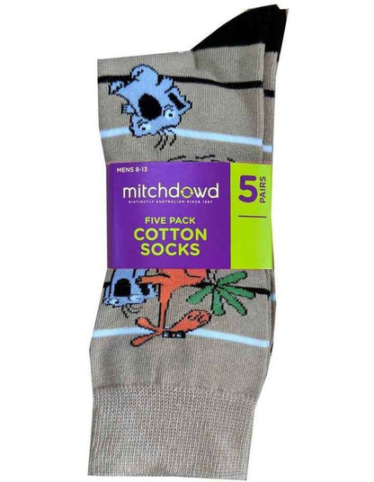 Summer Animals Socks Pack Of 5 in Multi
