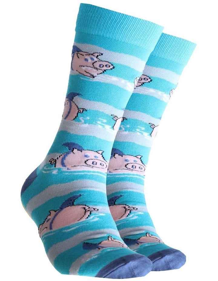 Shark Fin Piggies Bamboo Socks