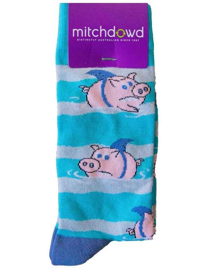 Shark Fin Piggies Bamboo Socks