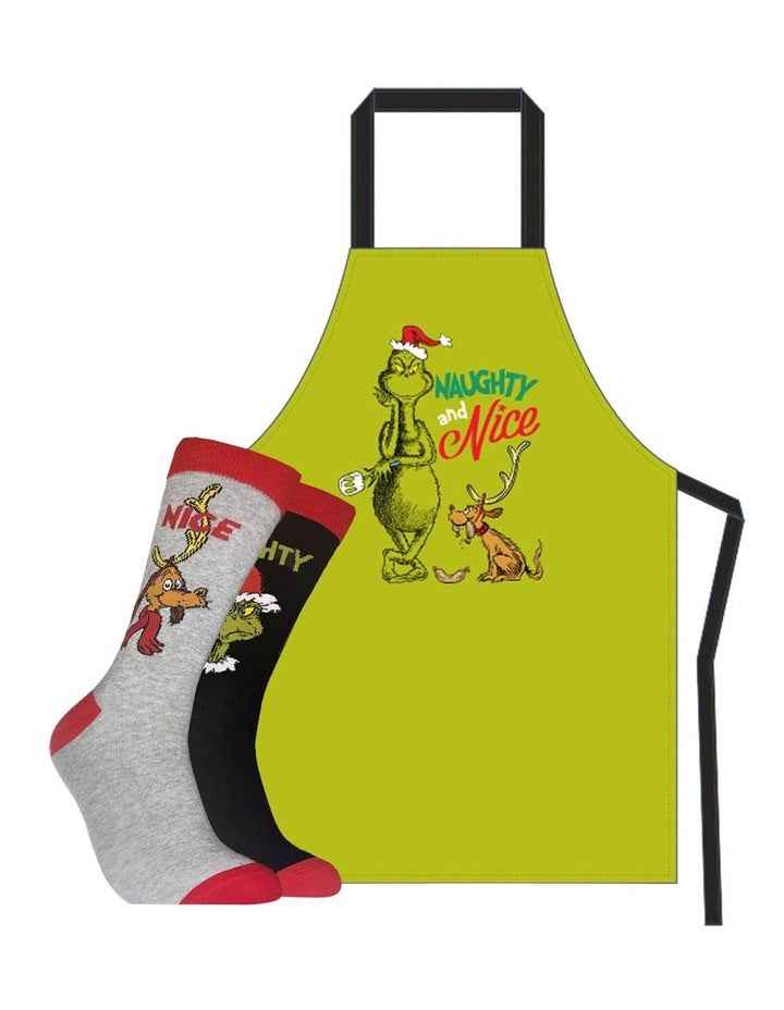 Apron And Sock Gift Pack in Multi