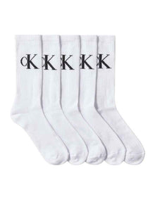 Cotton Socks 5 Pack in White