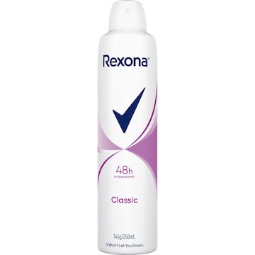 Rexona Women 48hr Deodorant Aerosol Classic 250mL