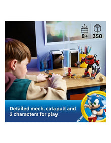 Sonic The Hedgehog Knuckles vs. Dr. Eggman Egg Crusher Mech 77005