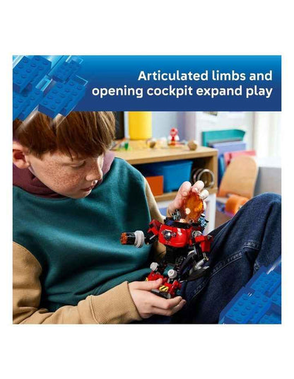 Sonic The Hedgehog Knuckles vs. Dr. Eggman Egg Crusher Mech 77005