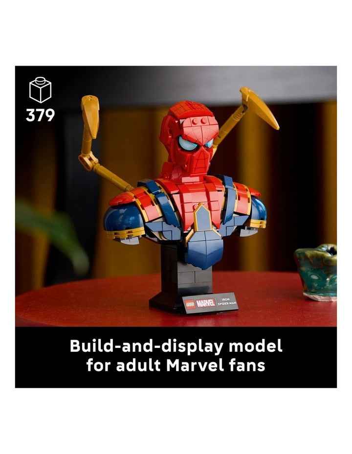 Super Heroes Marvel Iron Spider-Man Bust 76326 Toy