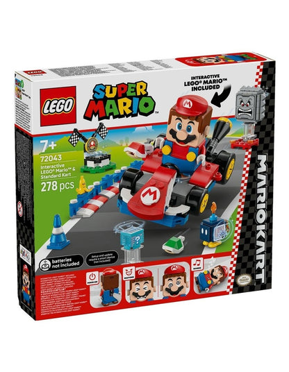 Super Mario Mario Kart Interactive Lego Mario & Standard Kart 72043