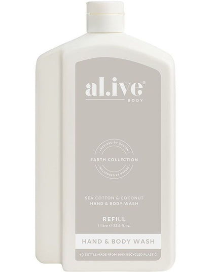 Sea Cotton And Coconut Wash Refill 1 Litre