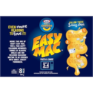 Kraft Easy Mac & Cheese Dinner 8 pack
