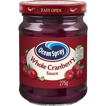 Ocean Spray Fruit Sauce Cranberry Whole Berry 275g