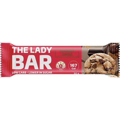 The Lady Bar Diet High Protein Low Sugar Chunky Choc High Fibre 50g