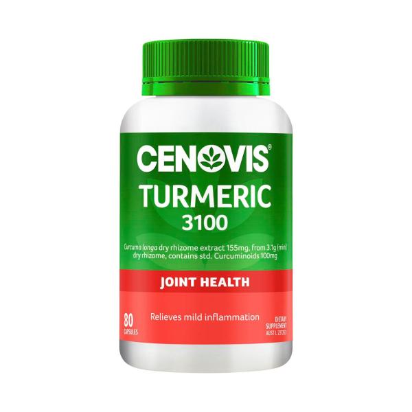 CENOVIS TURMERIC 3100 CAPSULES 80 PACK