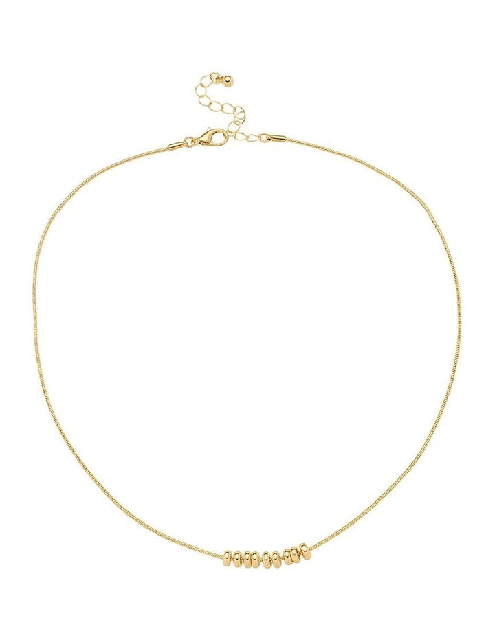 Bead Cluster Necklace in Gold
