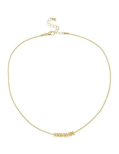 Bead Cluster Necklace in Gold