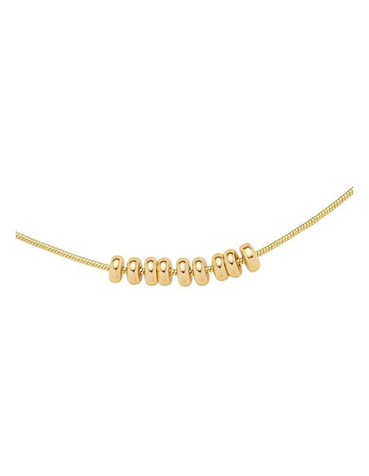 Bead Cluster Necklace in Gold