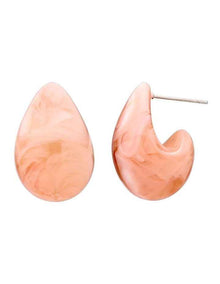 Teardrop Earrings in Blush