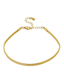 Flat Band Bracelet in Gold
