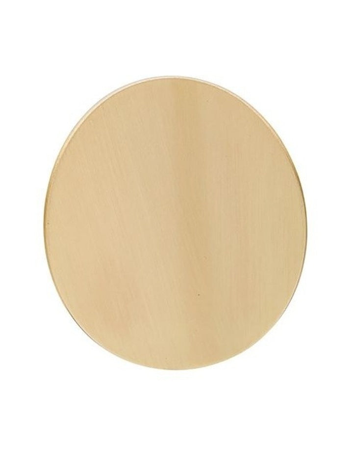Oval Statement Stud Earrings in Gold