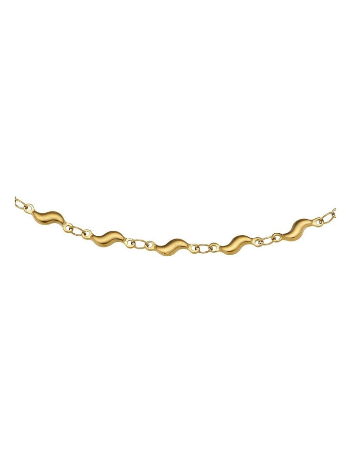 Twist Link Necklace in Gold