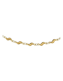 Twist Link Necklace in Gold