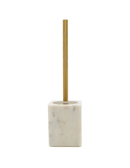 White Marble Toilet Brush Holder