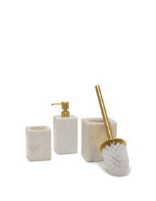 White Marble Toilet Brush Holder