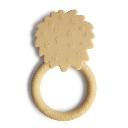 Mushie Lion Teething Ring Silicone Baby Teether Baby Toys Baby Gifts 3m+