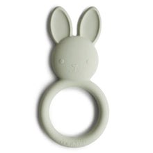Mushie Bunny Rabbit Teething Ring Silicone Baby Teether Baby Toys Baby Gifts 3m+